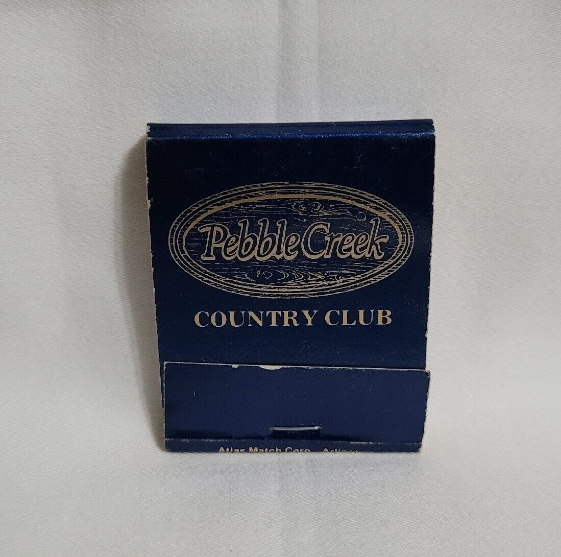 Vintage Pebble Creek Country Golf Cub Matchbook Taylors SC Advertising Full