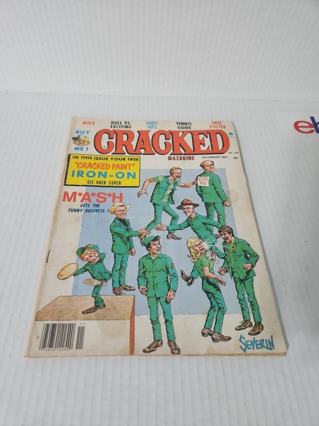 Cracked Magazine Issue #182 November 1981 M*A*S*H In Acceptable Condition/wear