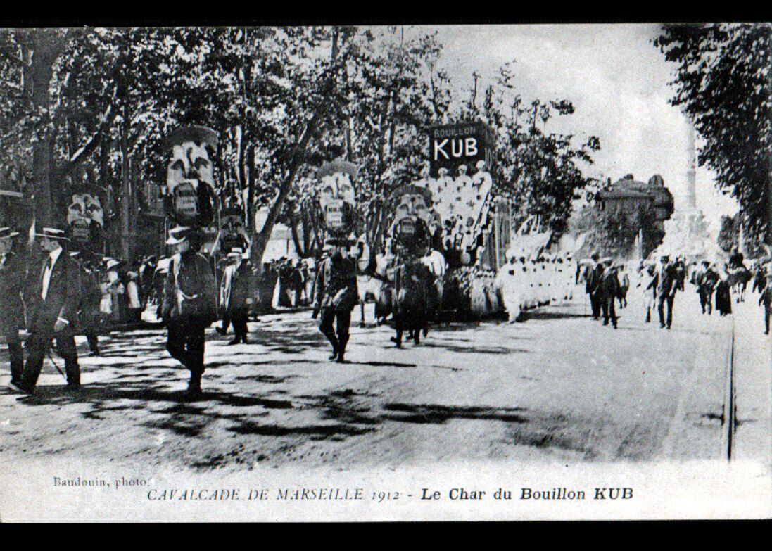 MARSEILLE (13) CHAR du BOUILLON KUB à la CAVALCADE in 1912