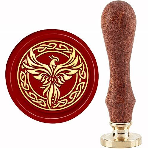Phoenix Wax Seal Stamp Celtic Knot Sealing Wax Stamps Animal 30mm Vintage Rem...
