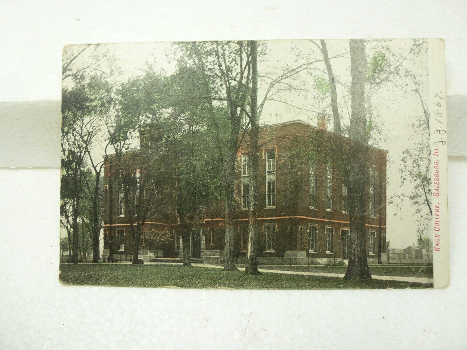 Antique Postcard Knox College Galesburg IL Used Posted May 8 & May 10 1907