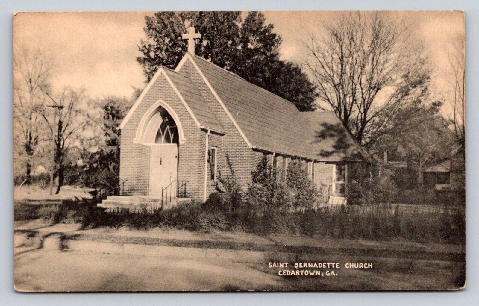 Saint Bernadette Church Cedartown Georgia  P775 Collotype