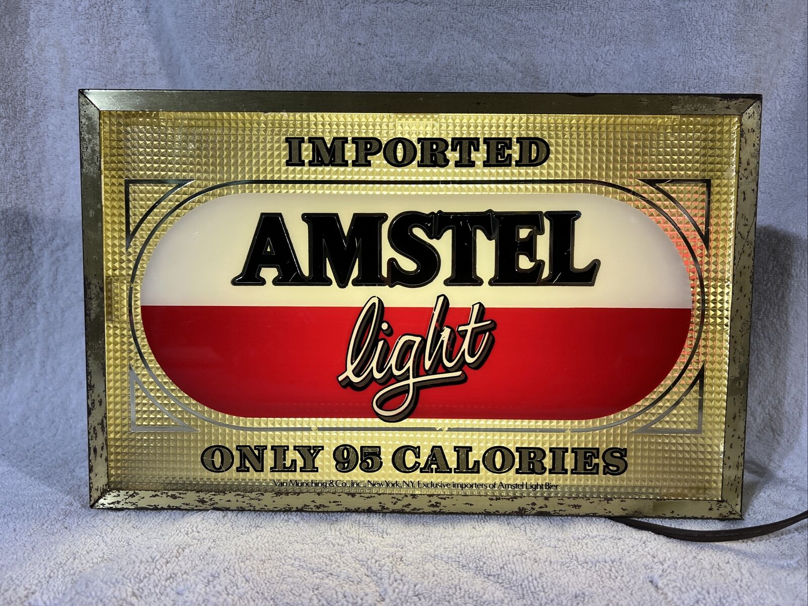 AMSTEL LIGHT LIGHTED SIGN 8x12