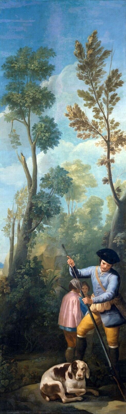 Oil painting Hunter-Loading-his-Shotgun-Francisco-de-Goya-y-Lucientes 24\