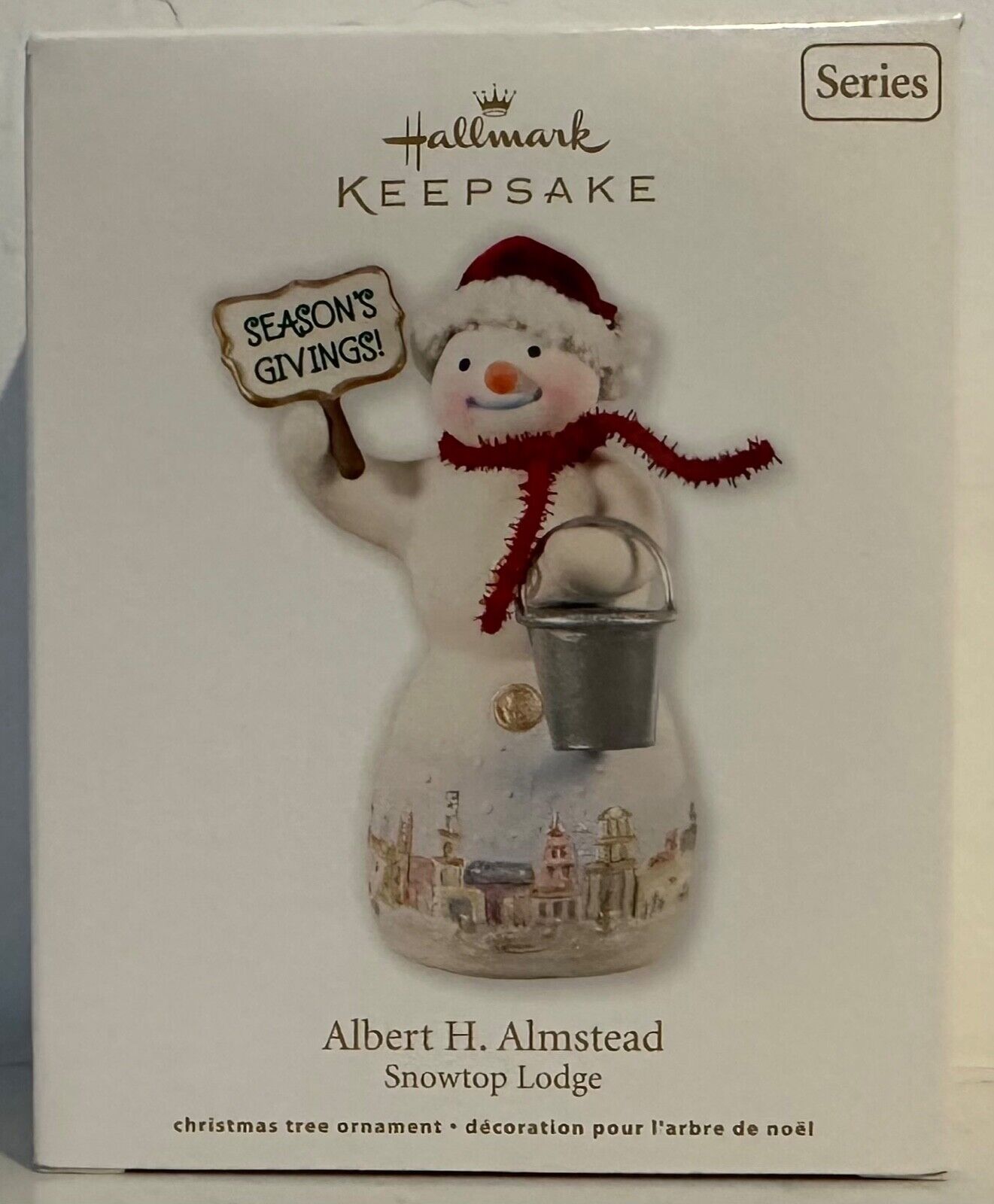 2012 Hallmark Keepsake Ornament Albert H. Almstead Snow top Lodge