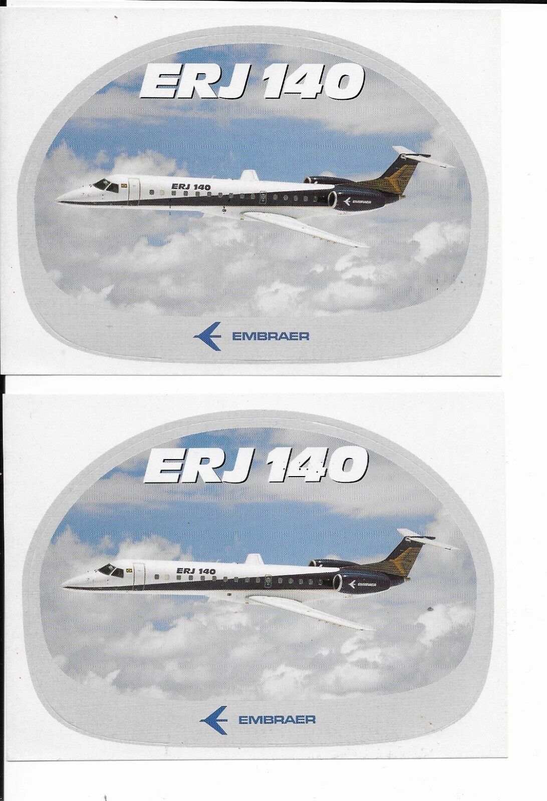 Embraer Stickers 2 ERJ140 stickers 5in.