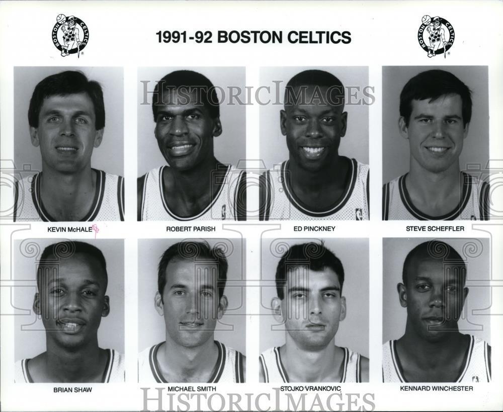 1991 Press Photo The 1991-92 Boston Celtics - cvp86577