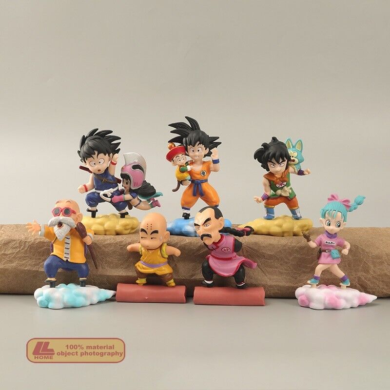 Anime Dragon Ball Z Super SonGoku Chichi Bulma Kame Sennin Figure 7pcs Toy Gift