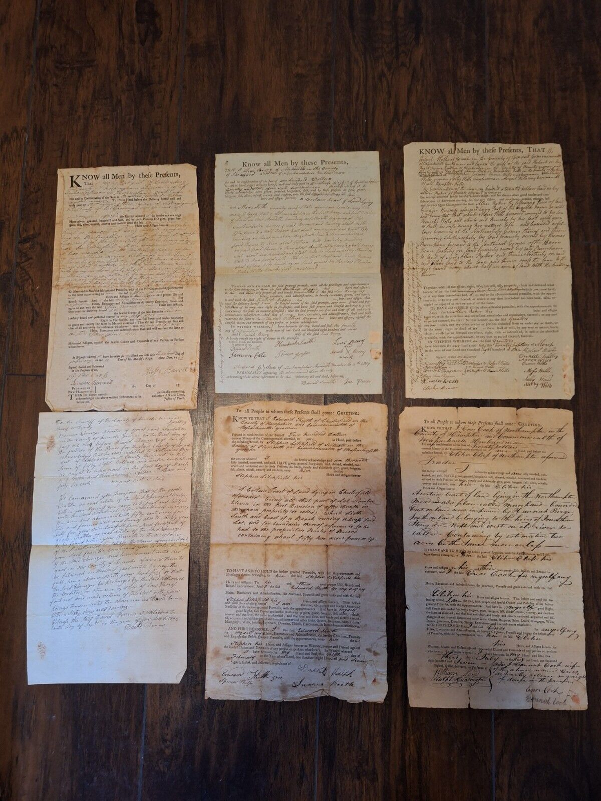 Early 1800s Common Wealth Government Documents Massachusetts/New Hampshire