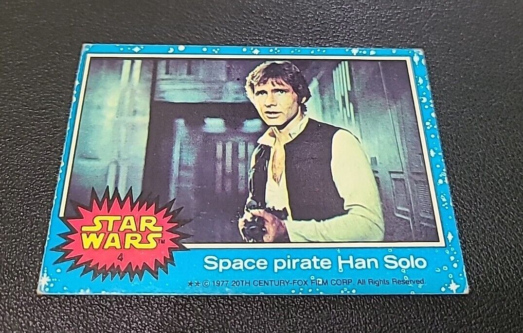 1977 TOPPS STAR WARS CARD #004 BLUE SERIES EXCELLENT 