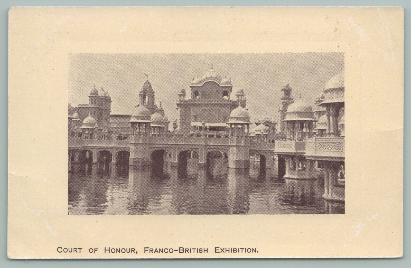 London~Franco British Exhibition~Worlds Fair~Court of Honour~Postcard