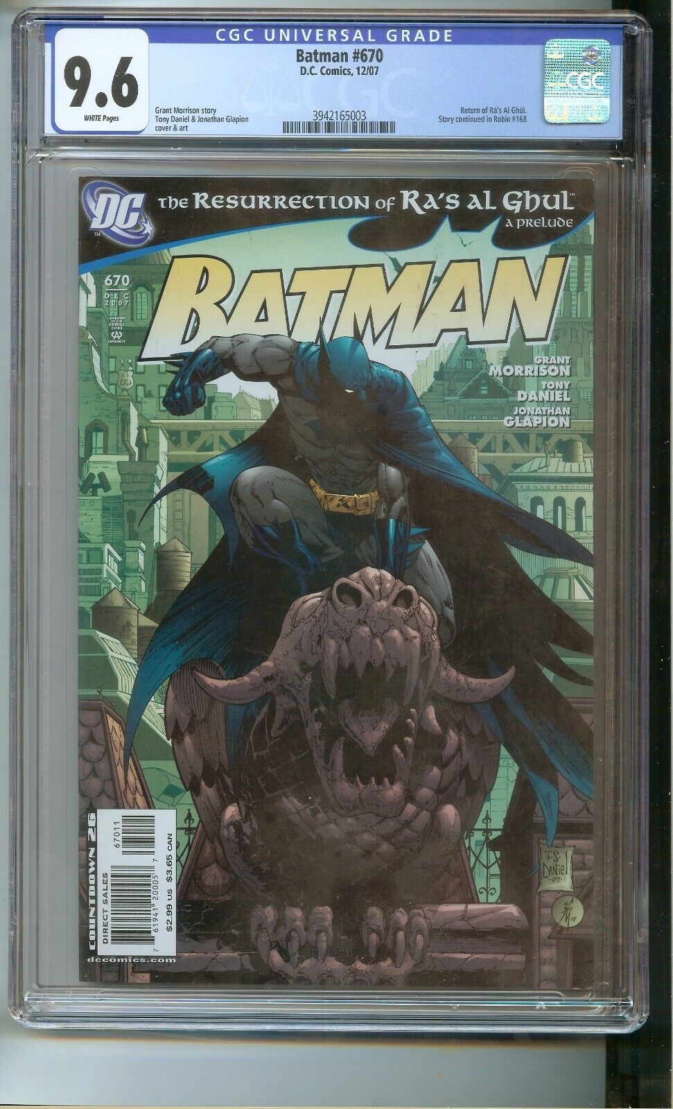 BATMAN  #670  CGC 9.6