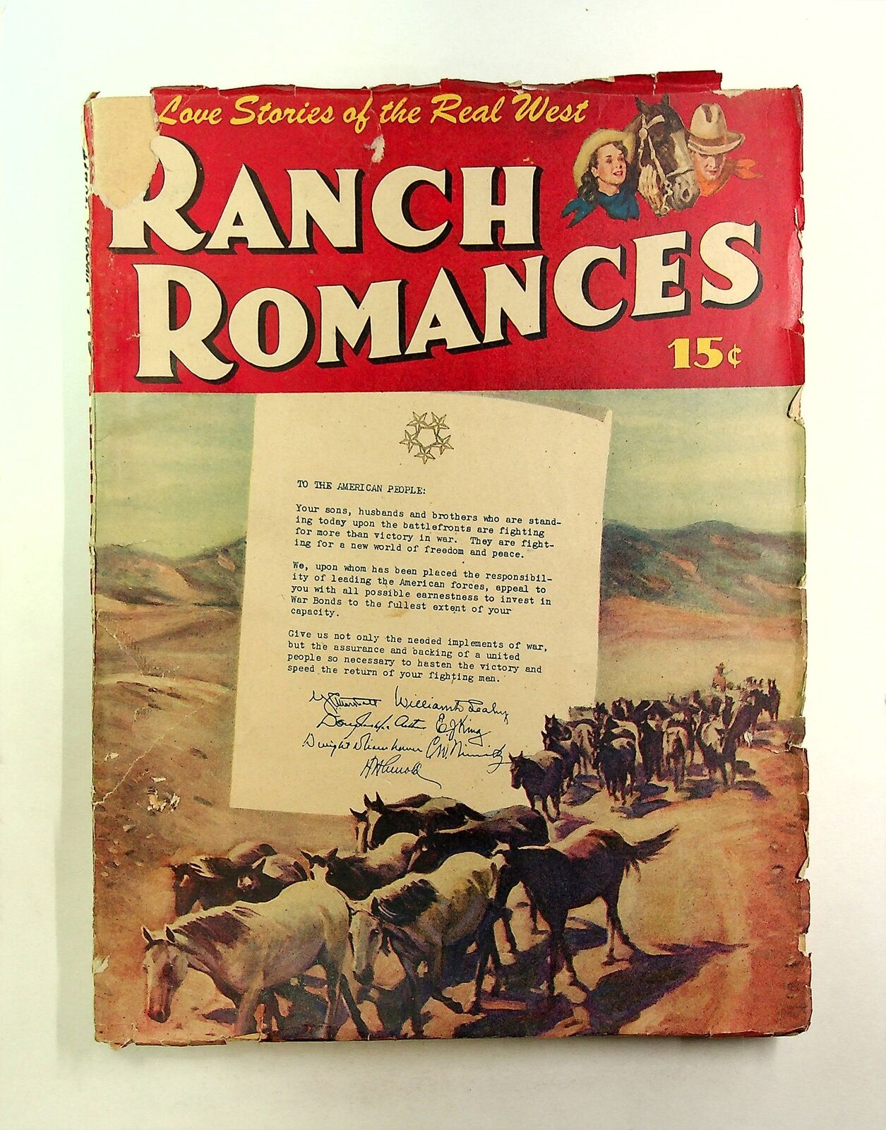 Ranch Romances Pulp Jul 1945 Vol. 126 #4 GD+ 2.5