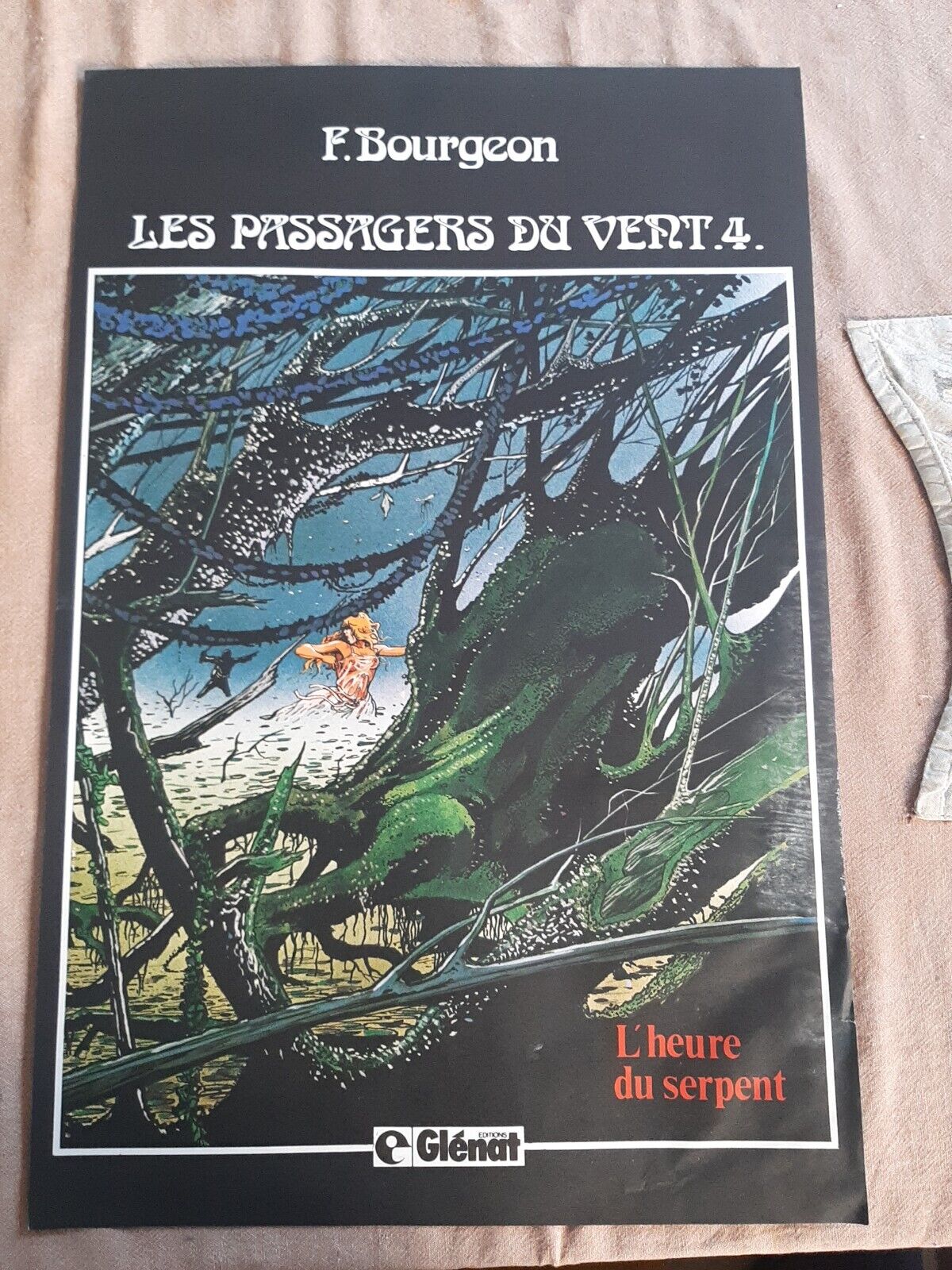 Comic poster Les Passagers du Vent volume 4 Glénat FRANCOIS BOURGEON 39×59cm 
