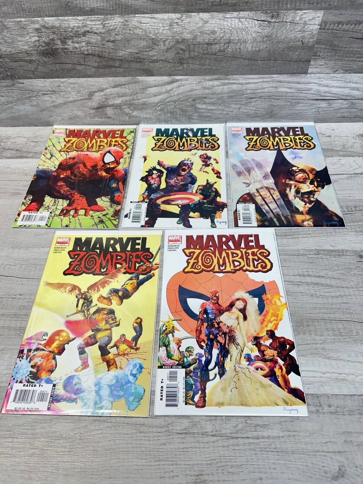 Marvel Zombies 1-5 w/ Variant Cover 2006 Kirkman Philips Chung Limited Series