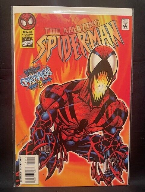 Amazing Spider-Man #410 1st Appearance Spider-Carnage DeFalco Bagley Marvel 1996