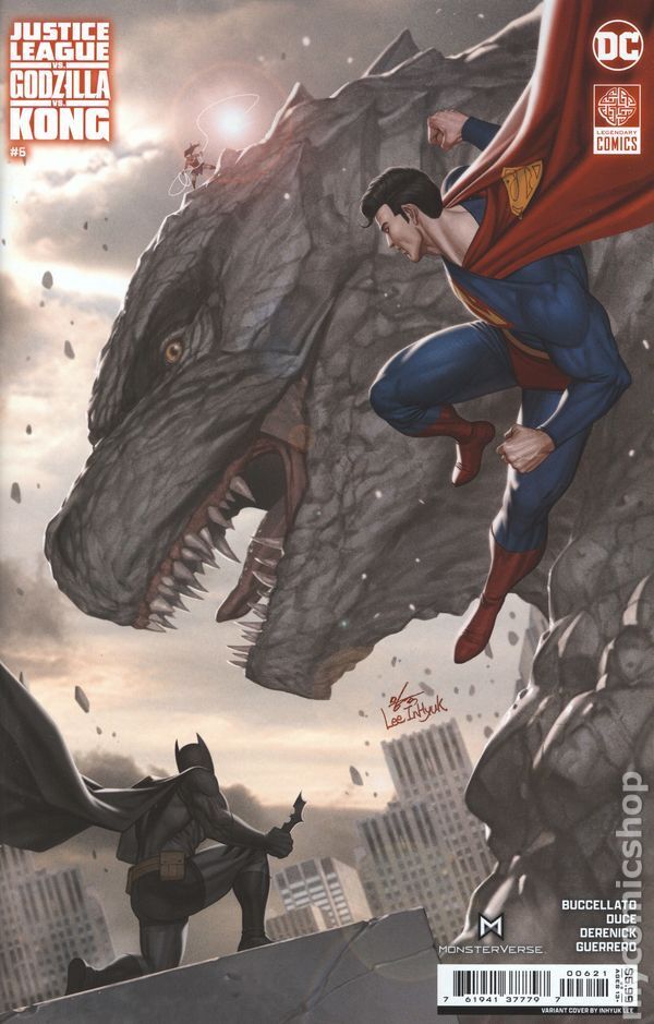 Justice League vs. Godzilla vs. Kong #6B 2024 Stock Image