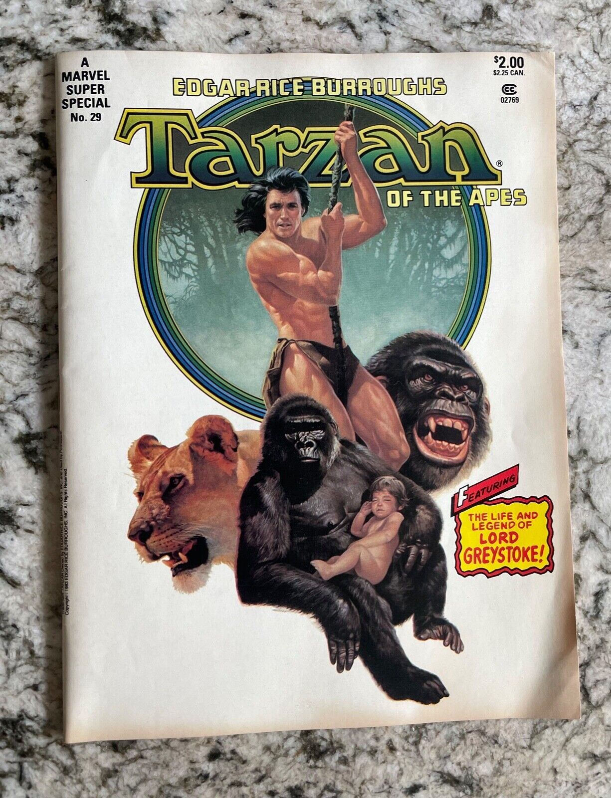 Marvel Super Special #29 ~ Tarzan of the Apes - Edgar Rice Burroughs 1983