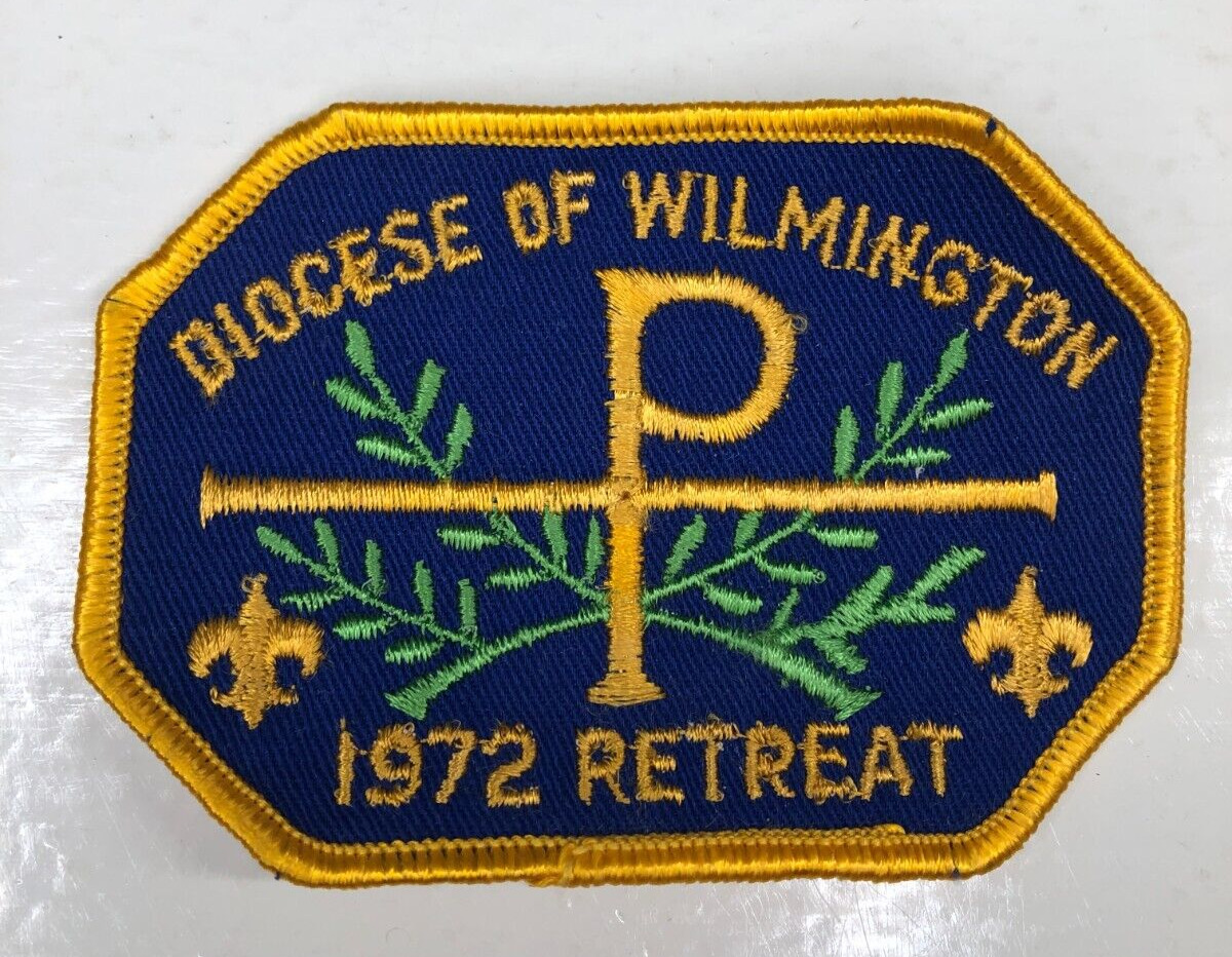 Diocese of Wilmington 1972 Retreat Boy Scout Patch Delaware Vintage