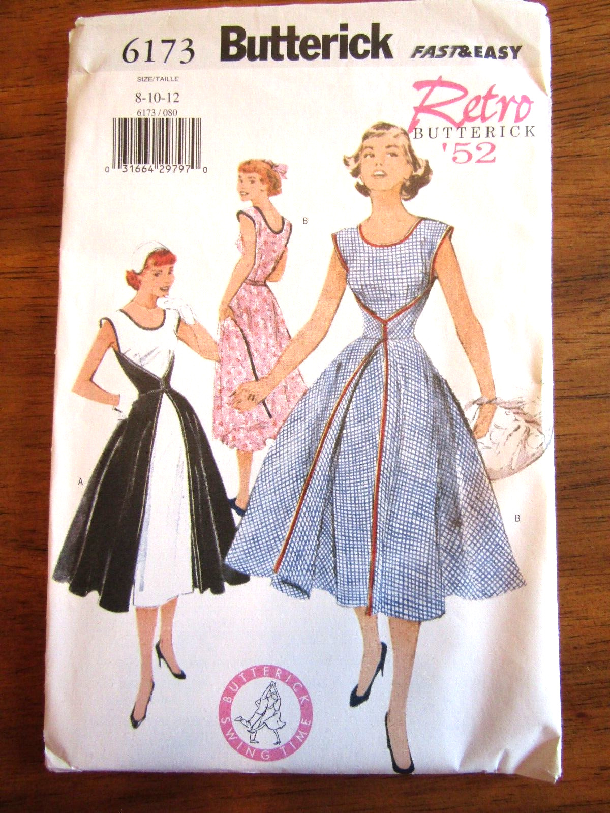Butterick 6173 Retro Butterick 1952 Dresses Size 8-10-12 FF