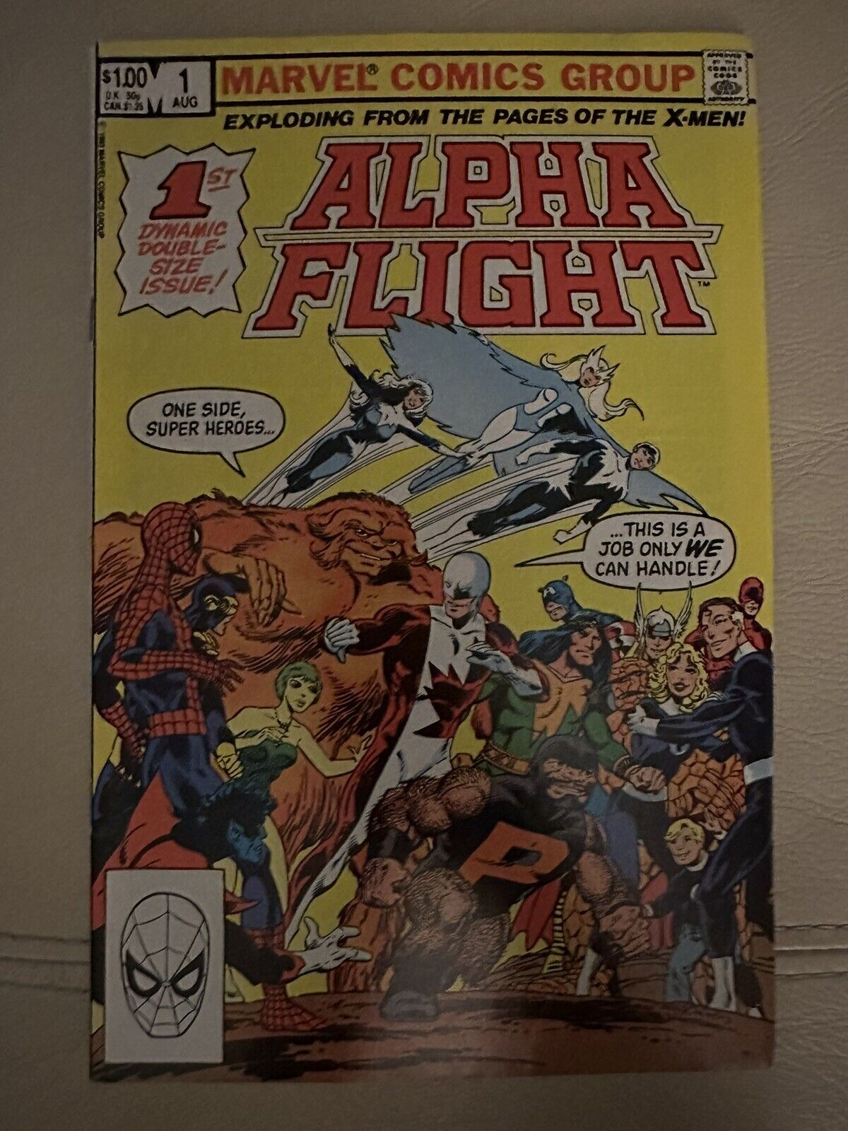 ALPHA FLIGHT #1  Key Issue 1st app Puck, Tundra John Byrne 1983 Marvel Comics