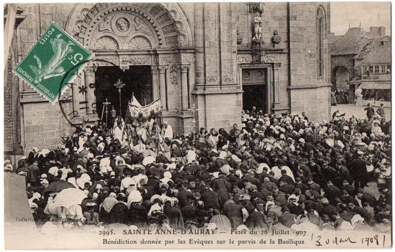 CPA 56 - SAINT ANNE D\'AURAY (Morbihan) - feasts of July 26, 1907. Blessing
