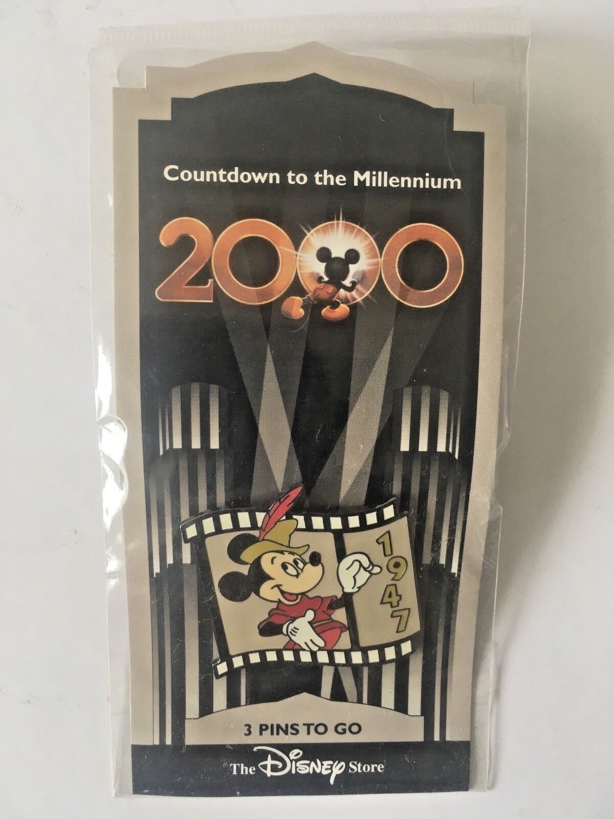 Disney’s Countdown to the Millennium Pin #4 Mickey Mouse through the years 1947