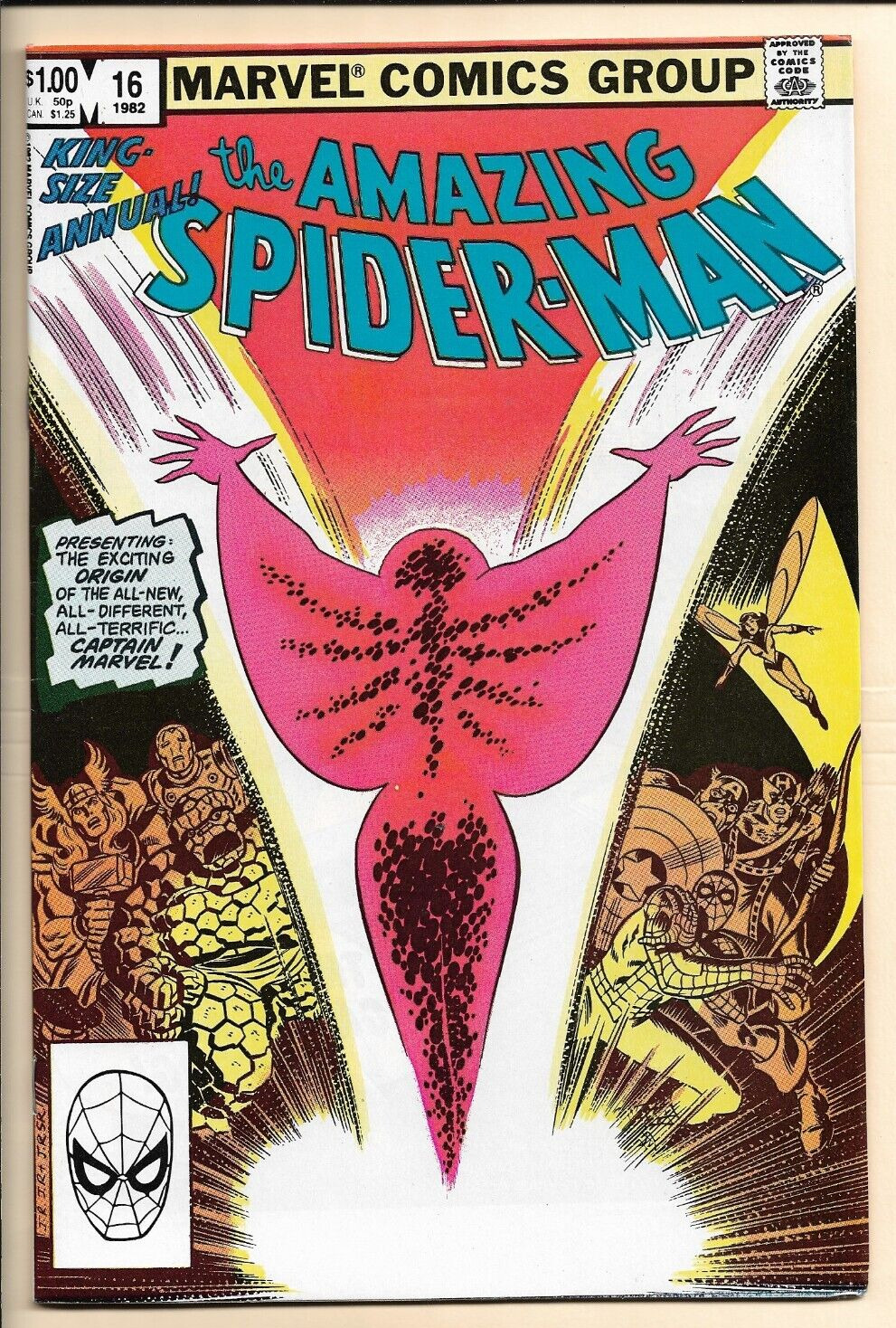 Amazing Spider-Man Annual #16 VF/NM  (1982) 1st Rambeau as Captain Marvel. Cpy B
