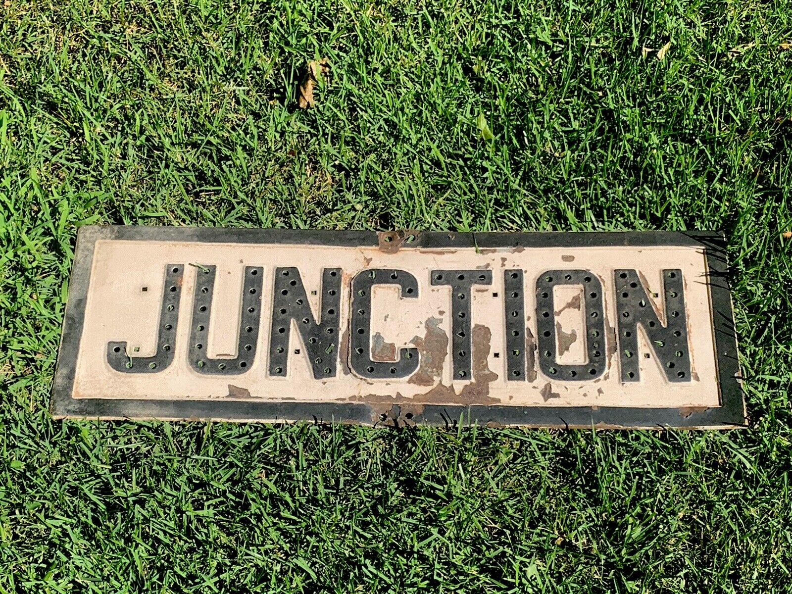 Vintage JUNCTION Road Sign- Iron RARE