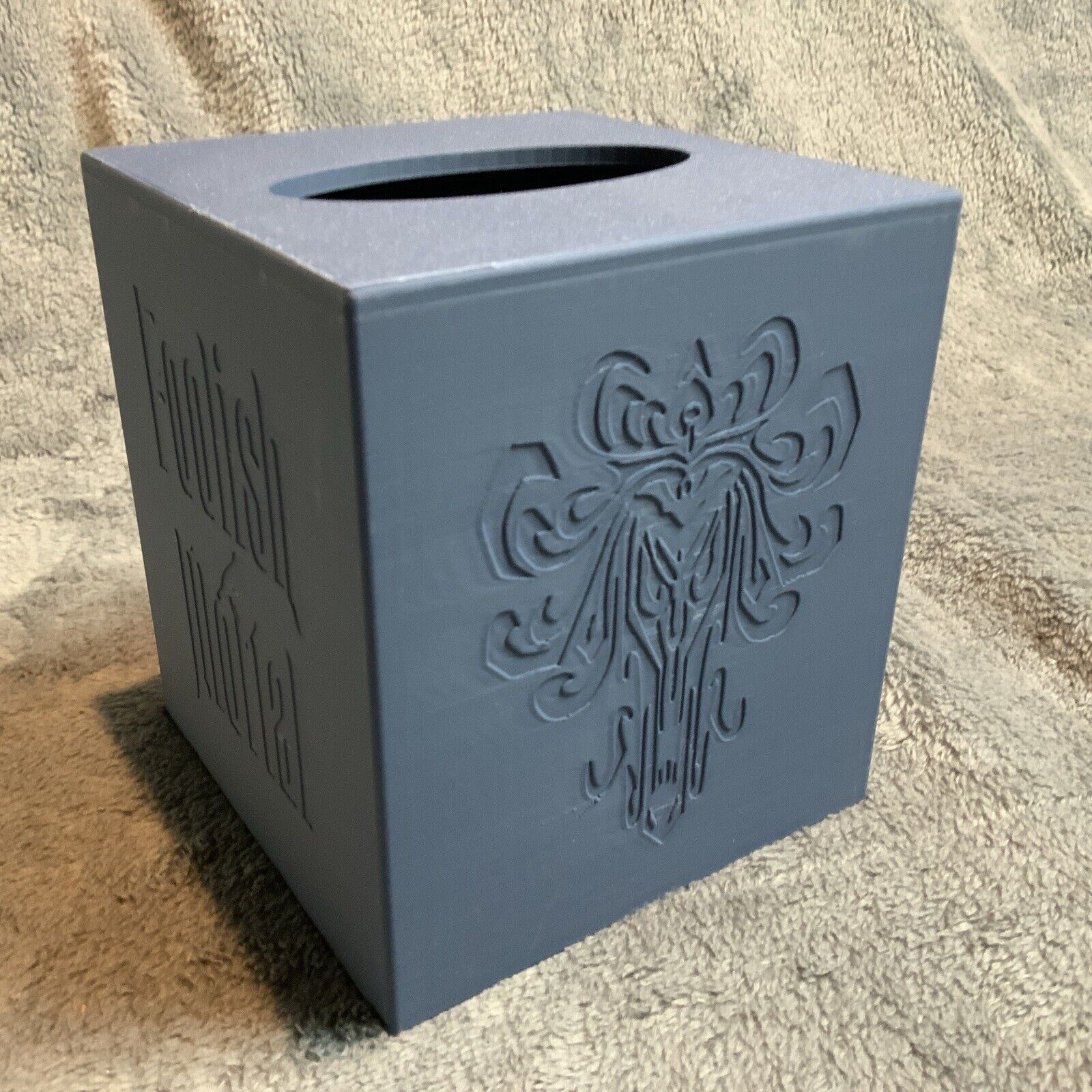 Haunted Mansion Kleenex Box Cover 3D Printed Matte Blue