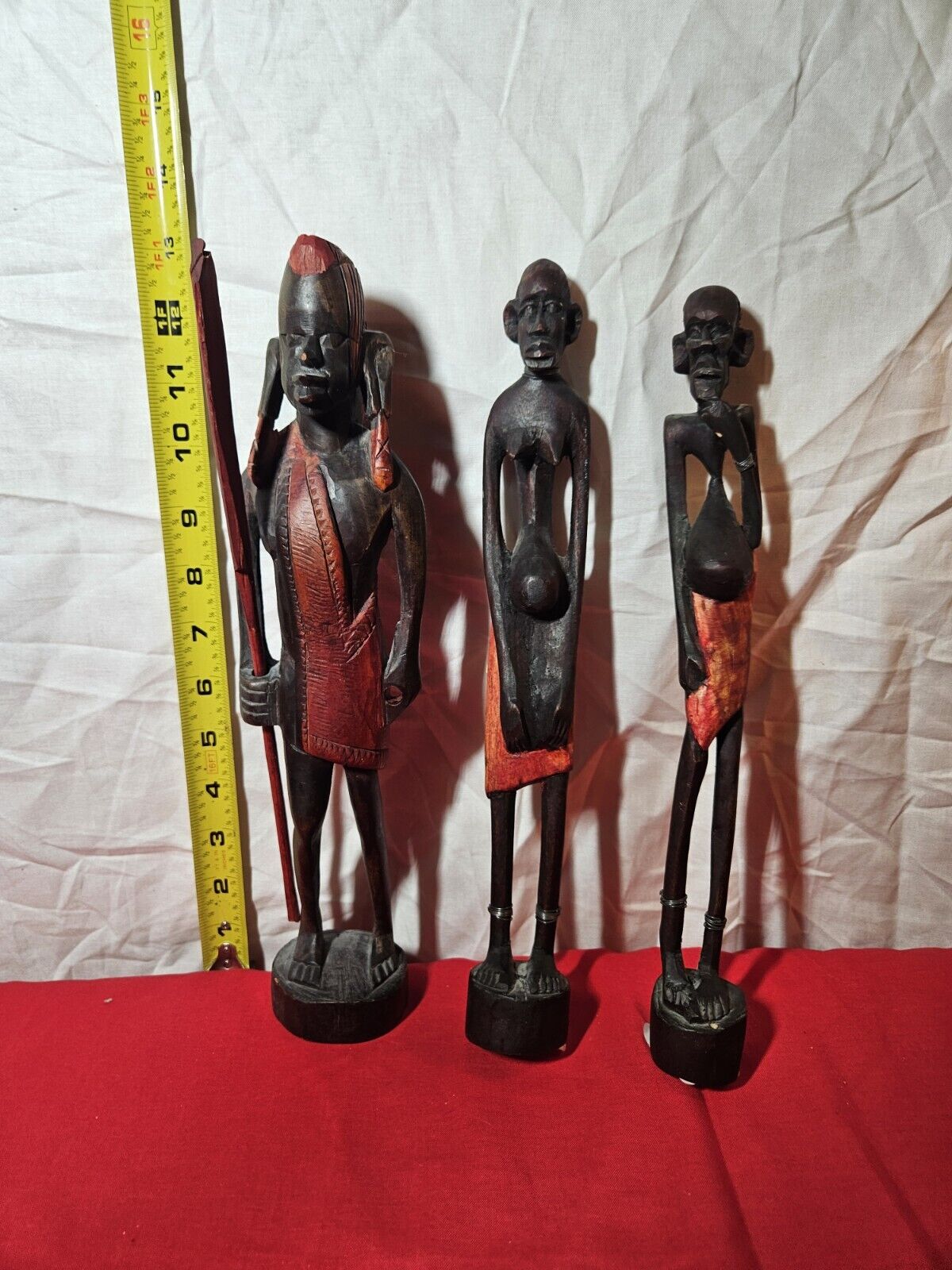 Beautiful Vintage Afican Woodcarved Statues