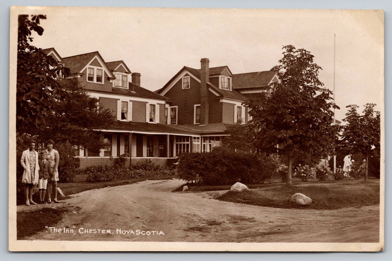The Inn. Chester Nova Scotia Real Photo Postcard RPPC