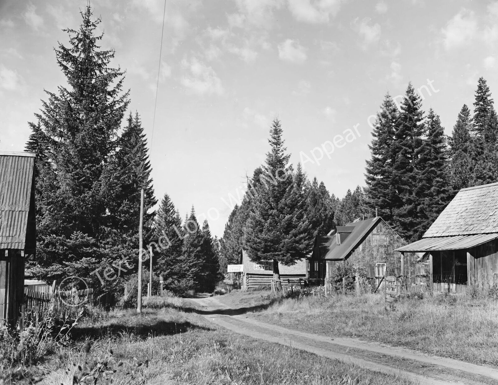 1941 Main Street, Cuprum, Idaho Vintage Old Photo Reprint