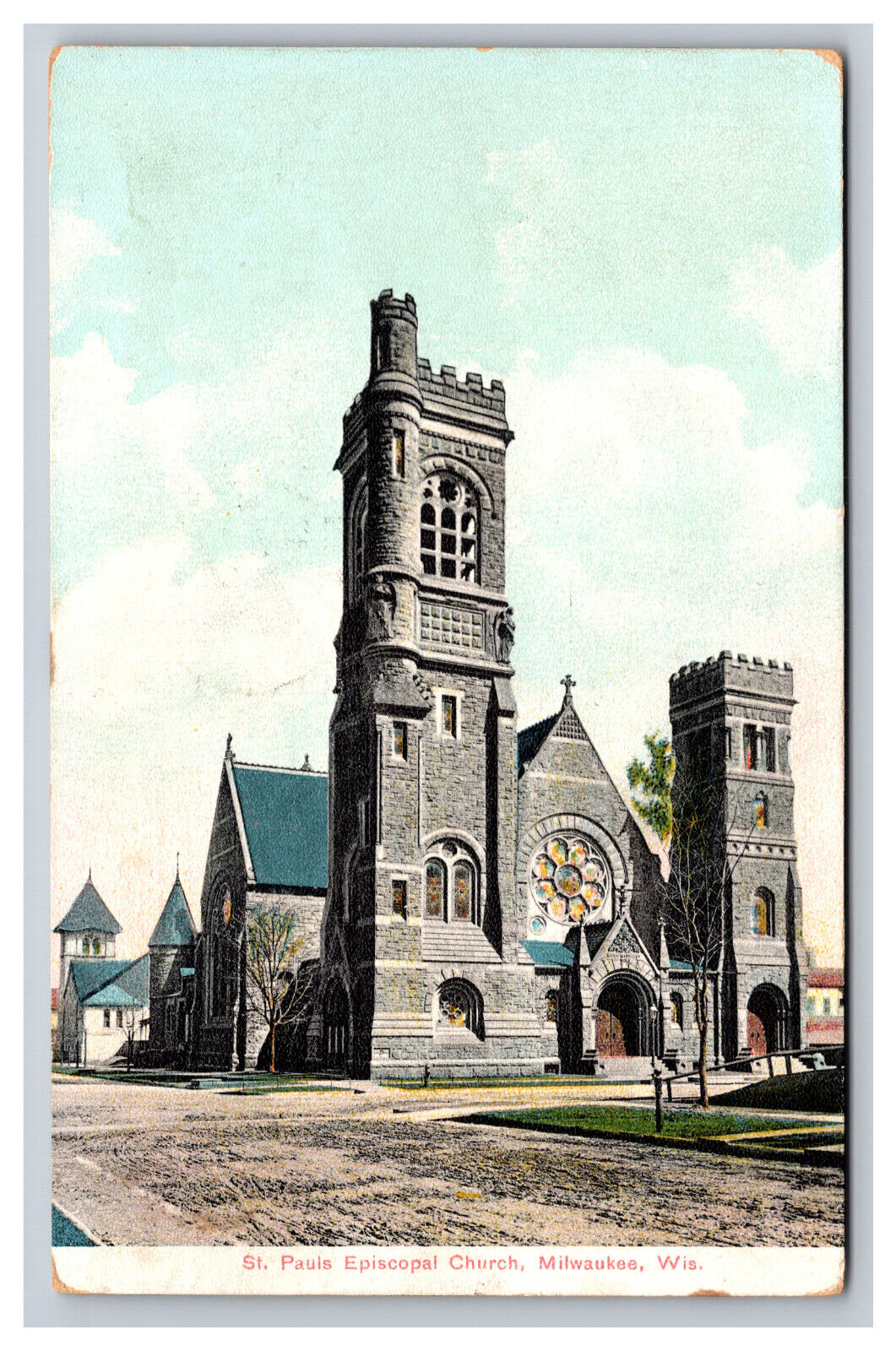 Saint Paul\'s Episcopal Church, Milwaukee Wisconsin WI Postcard
