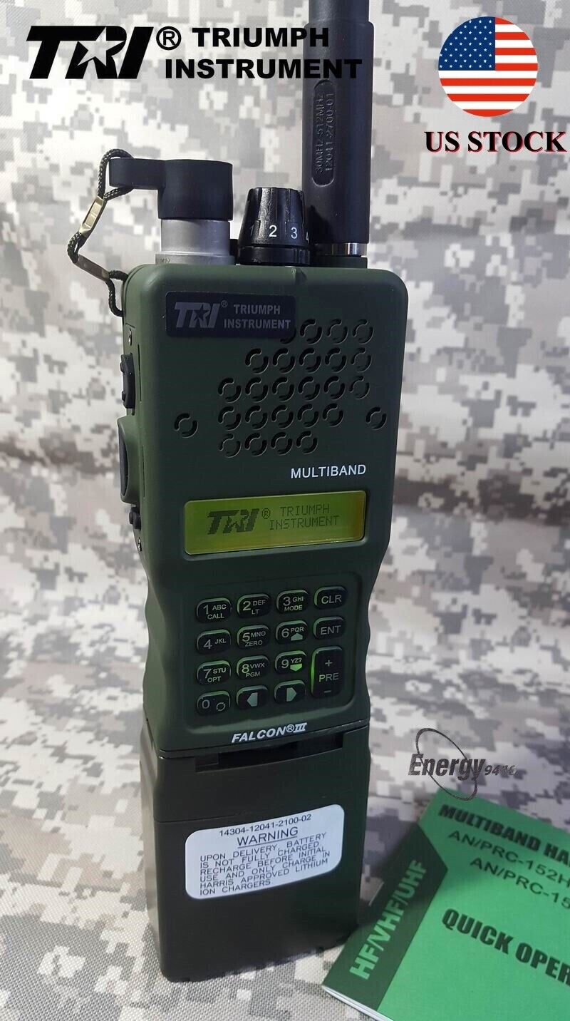 IN US 15W TRI AN/PRC 152 Multiband 12.6V Handheld Tactical Radio Aluminum Shell