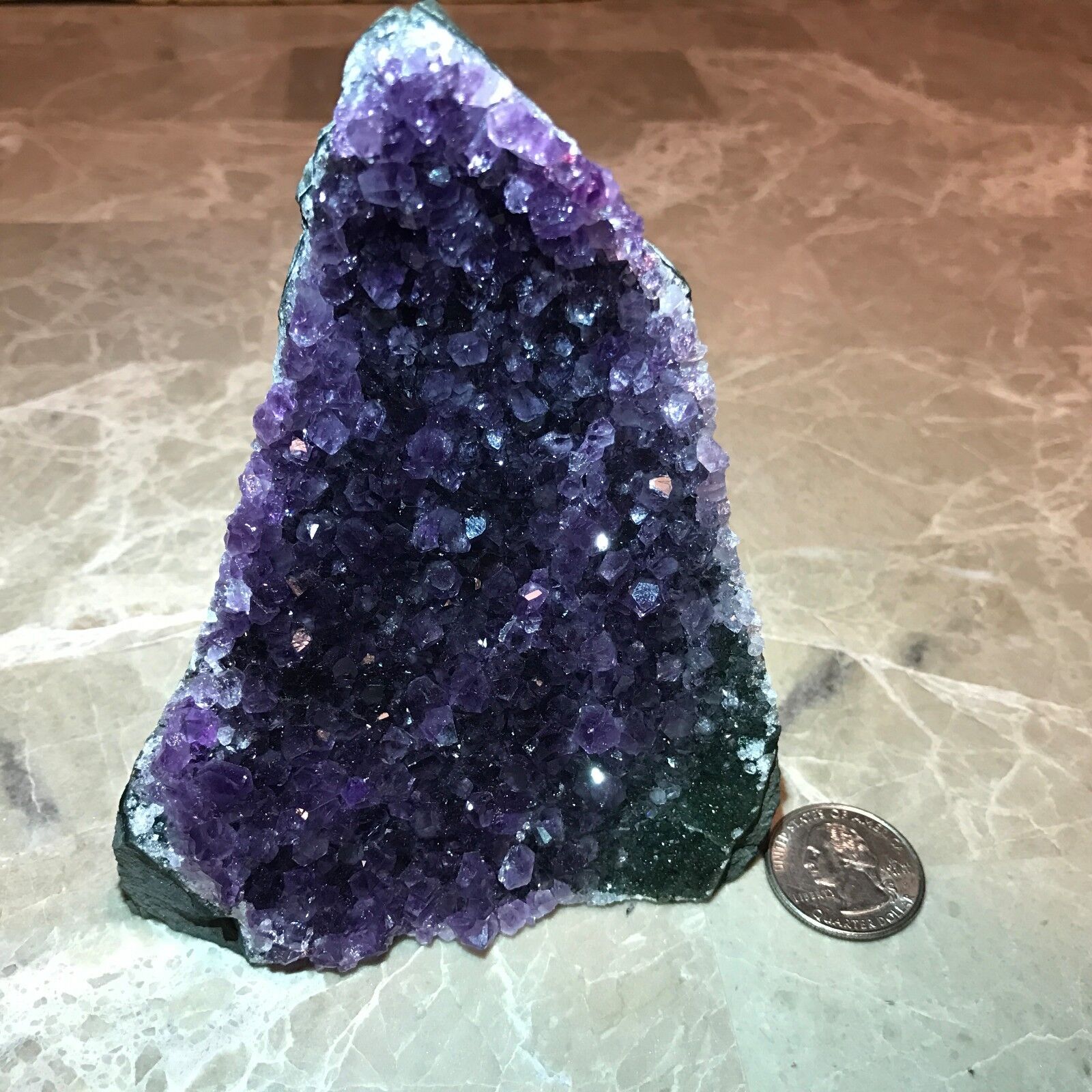 Amethyst Druze Crystal Cluster With Cut Base ~ Large Size Specimen ~ 1 Pound ea.