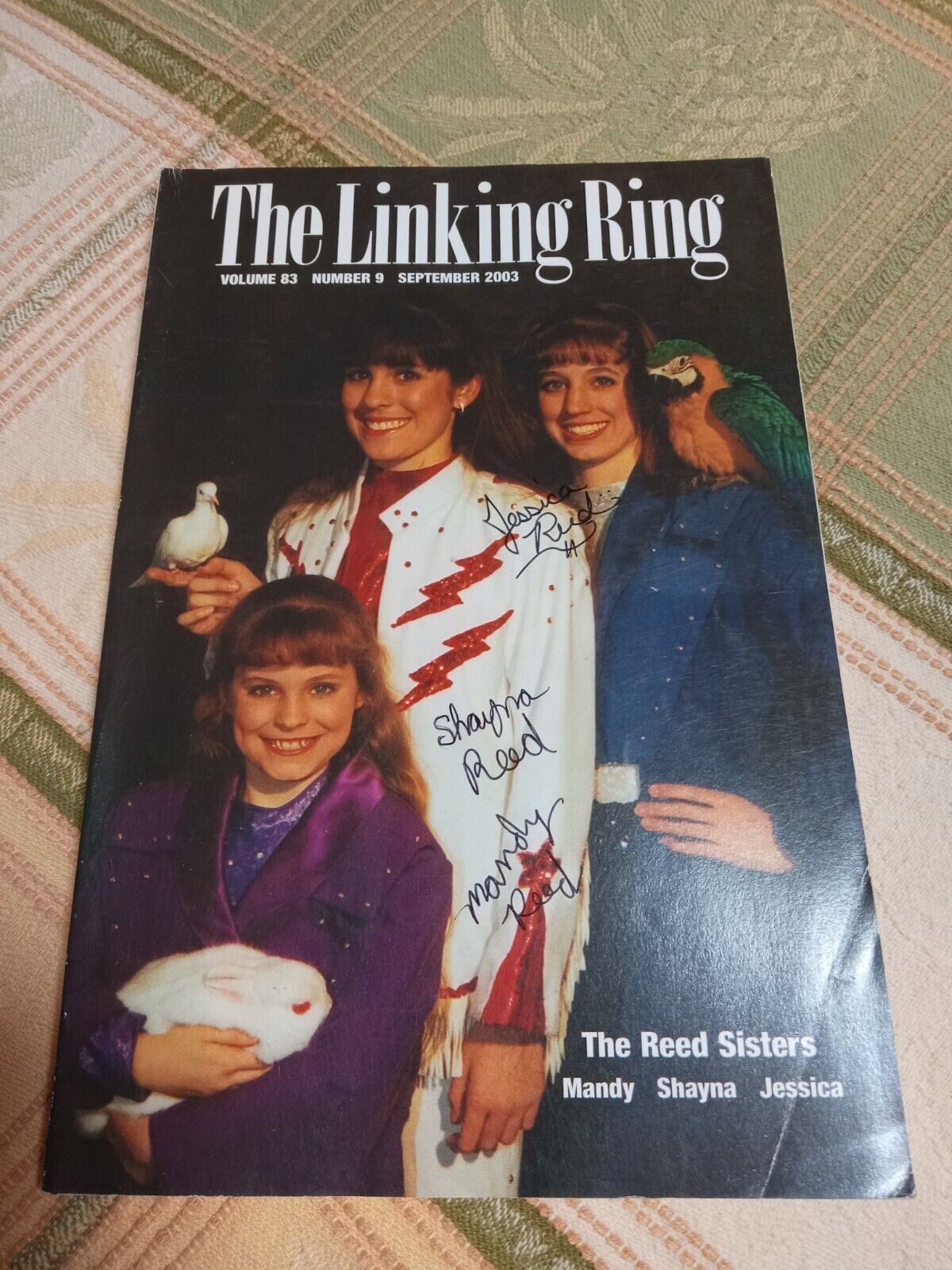 The Linking Ring The Reed Sisters Autographed Sept 2003 Magic