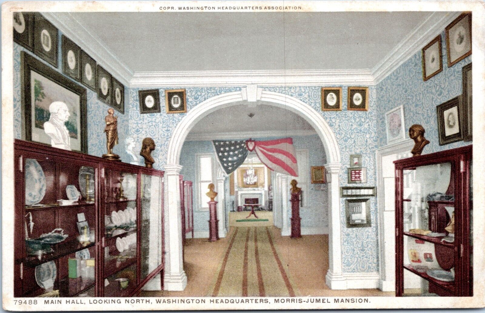 Main Hall Morris Jumel Mansion, New York City- Divided back Postcard- Photostint
