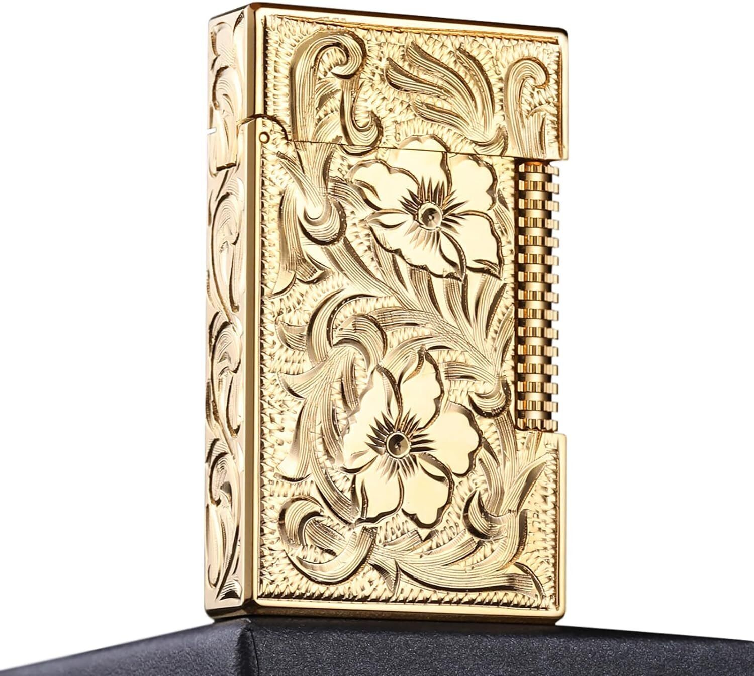 Classic antique lighter, handcrafted butane brass lighter, Father's Day gift