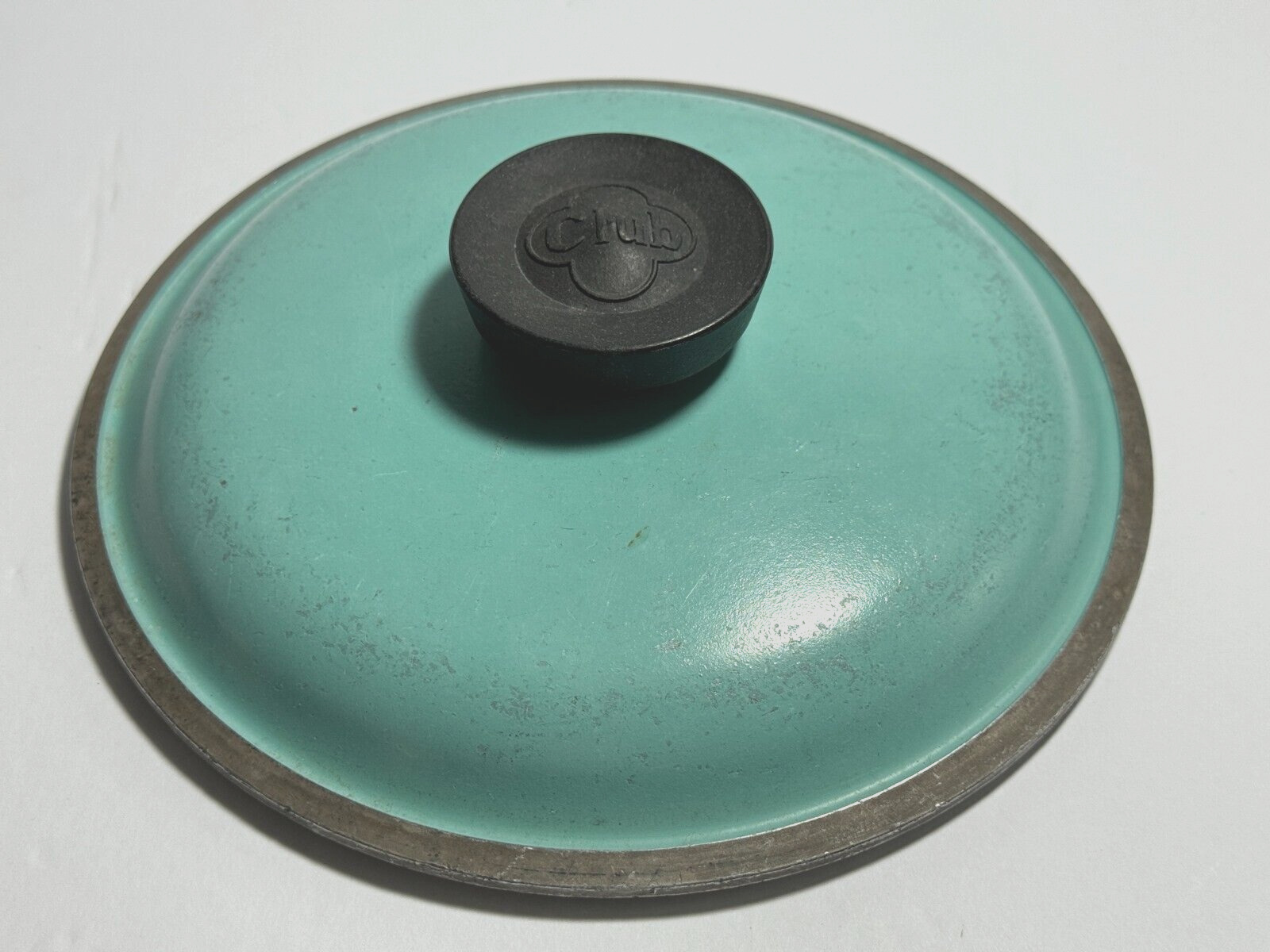 Vintage Club Aluminum Turquoise Blue Replacement Lid Only for 6 3/4\