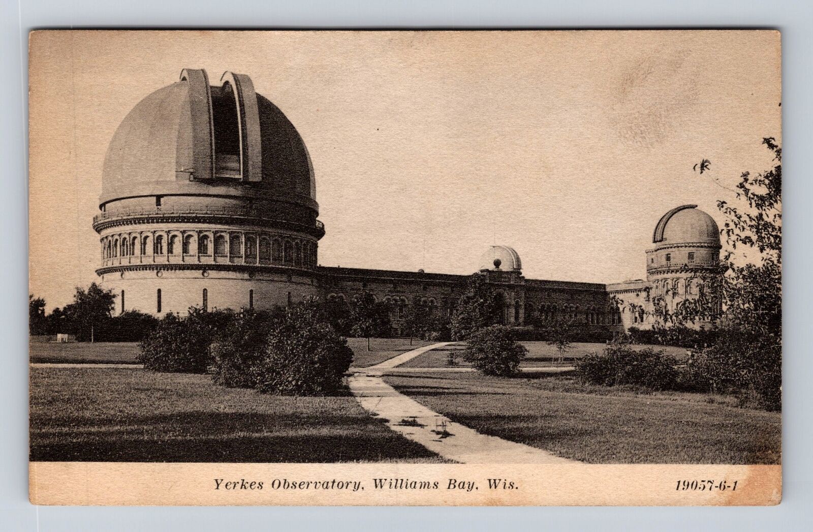 Williams Bay WI-Wisconsin, Yerkes Observatory, Antique, Vintage Postcard