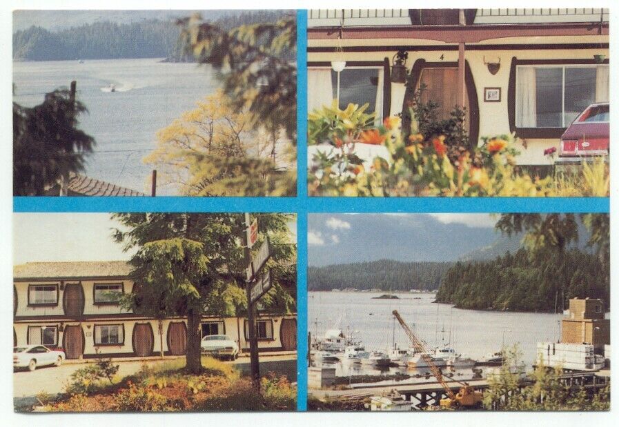 Tofino B.C. Schooner Inn Motel Postcard British Columbia Canada
