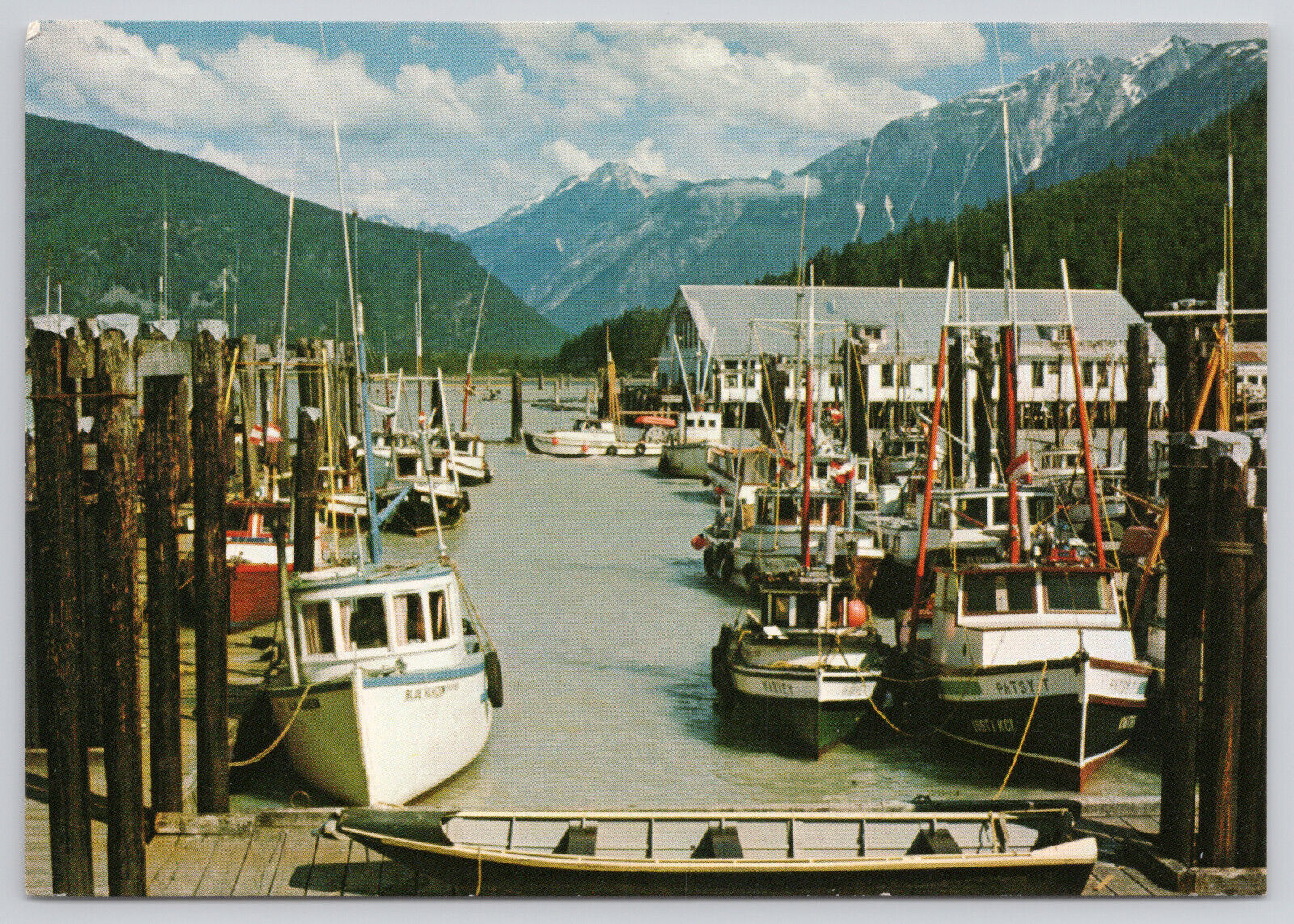 Bella Coola British Columbia Canada HarborVintage  Postcard