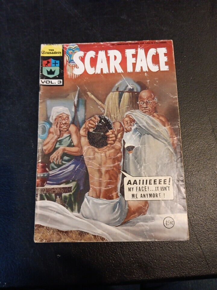 The Crusaders Scar Face JACK CHICK PUBLICATION COMIC J.T.C. 1974 Vol. 3