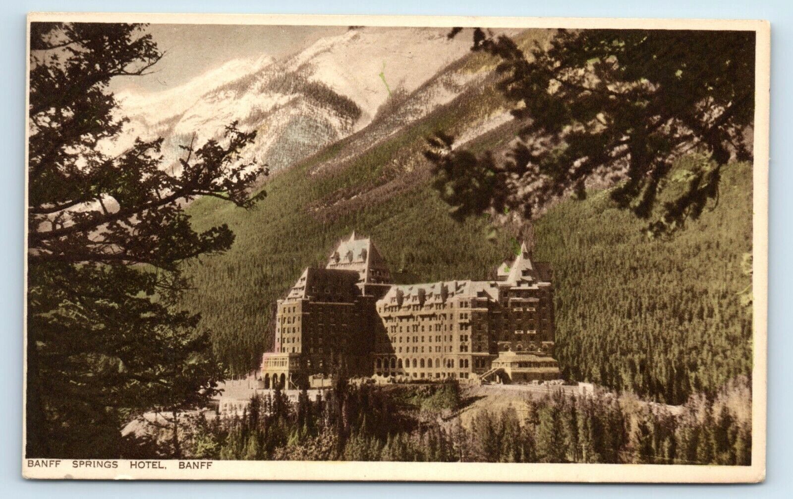 Postcard Banff Springs Hotel, Banff, Canada G95