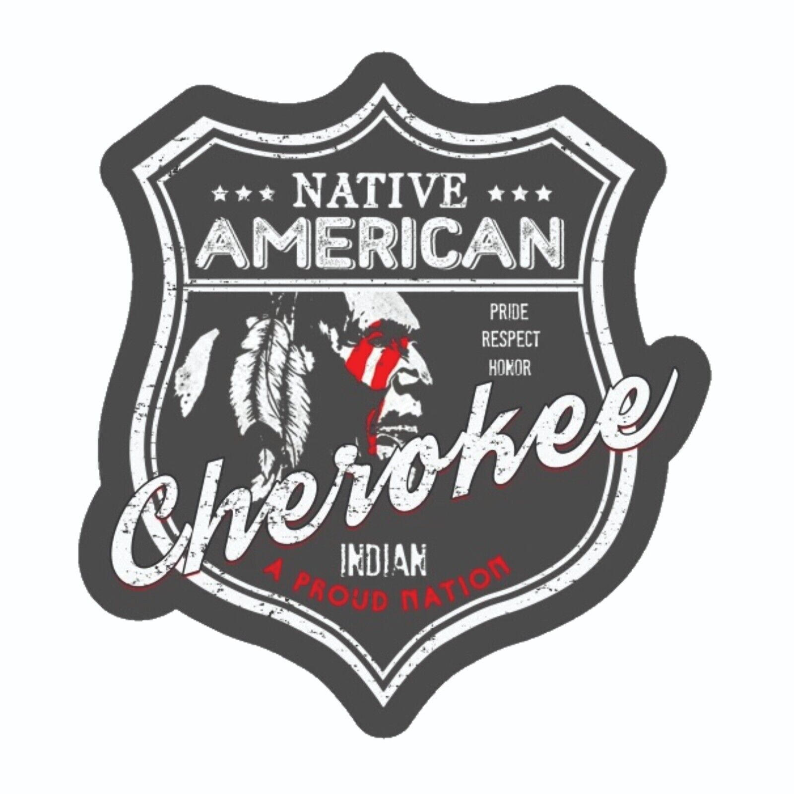 Native American Cherokee Nation  Sticker Decal Bumper Sticker