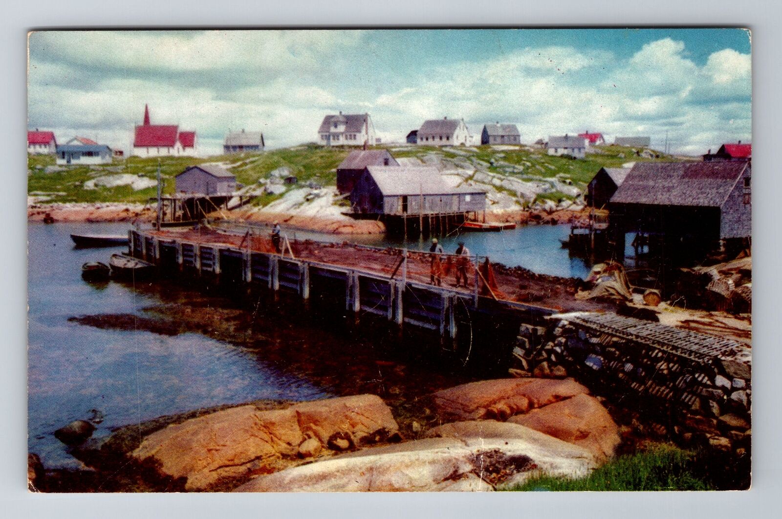 Halifax Nova Scotia Canada, Scenic Peggy\'s Cove, Antique Vintage Postcard