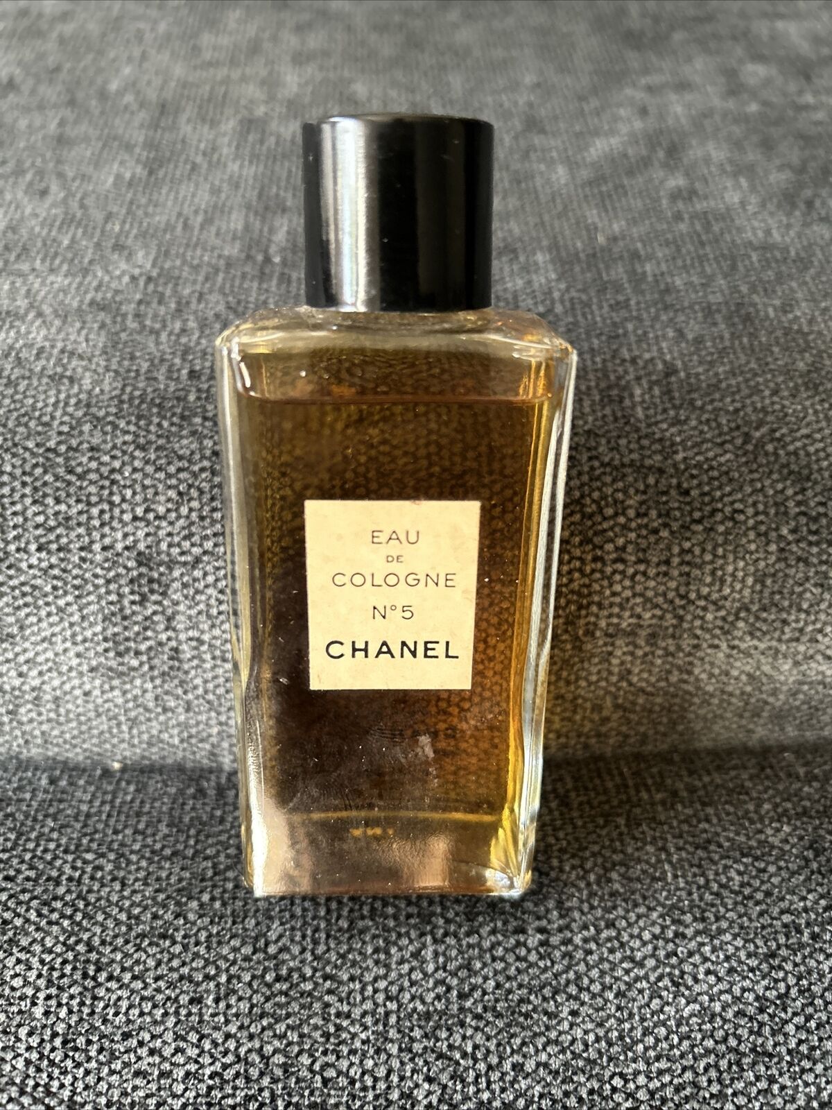 Vintage Chanel No 5 Eau De Cologne 2oz Splash Rare Near Full