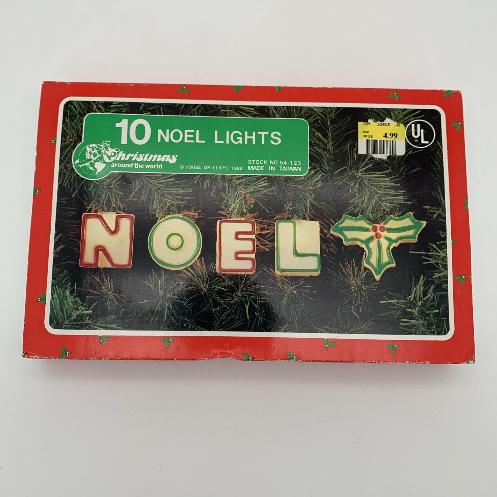 Christmas String Lights Around The World 10 Noel House Of Lloyd  1988 Vtg