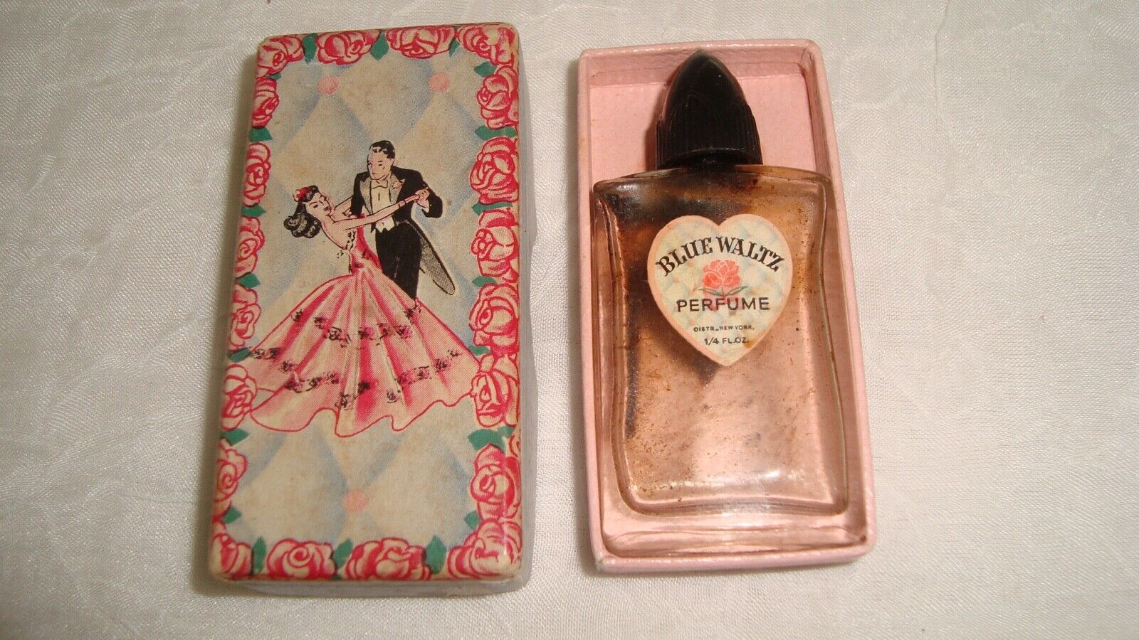 Vintage Blue Waltz mini perfume bottle in original box